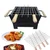 STARCAVE Portable Charcoal Barbeque Grill with 4 Skewers